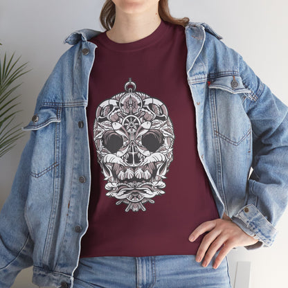 Nautical Skull Unisex Heavy Cotton Tee