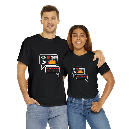 I Love You More Than Tacos Unisex Heavy Cotton Tee