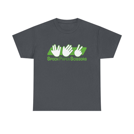 SpockPaperSicssors Unisex Heavy Cotton Tee