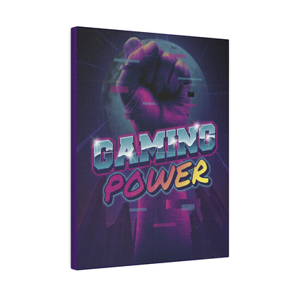 Gaming Power Matte Canvas Print, Stretched, 0.75"