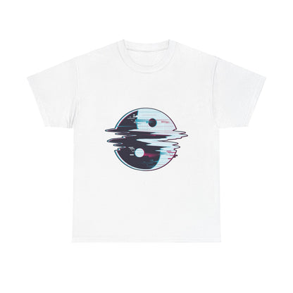 Glitched Yin Yang Unisex Heavy Cotton Tee