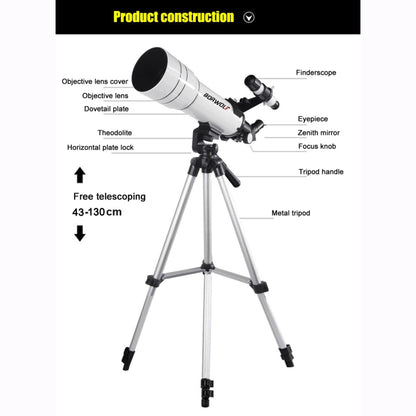 BORWOLF F40070 Professional Astronomical Telescope for Star Gazing