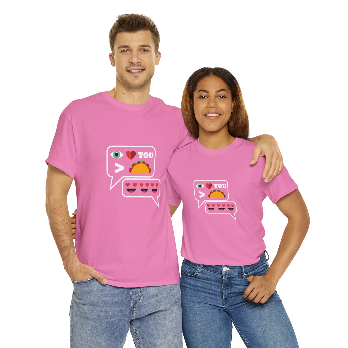 I Love You More Than Tacos Unisex Heavy Cotton Tee