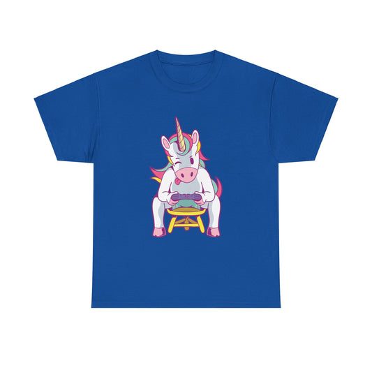 Gamer Unicorn Unisex Heavy Cotton Tee