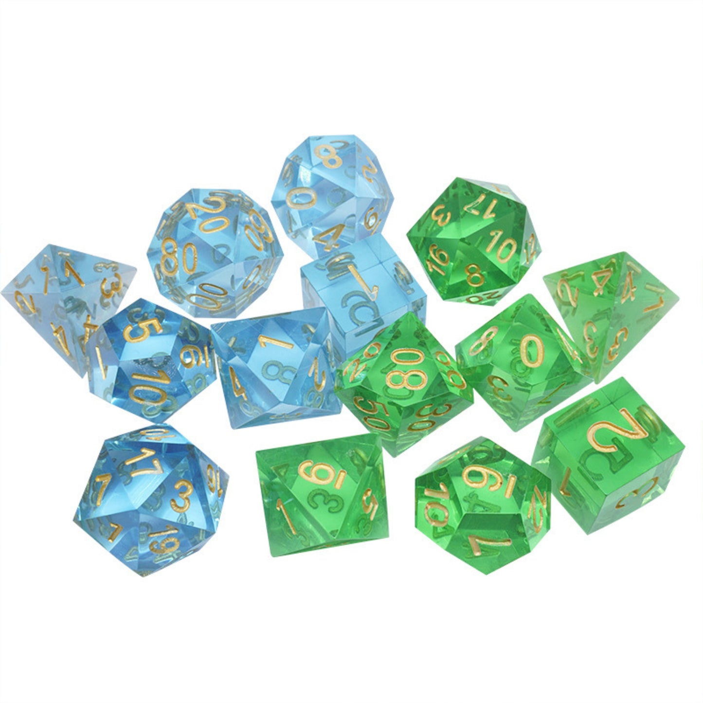 Crystal Clear Easy Read Game Dice Set