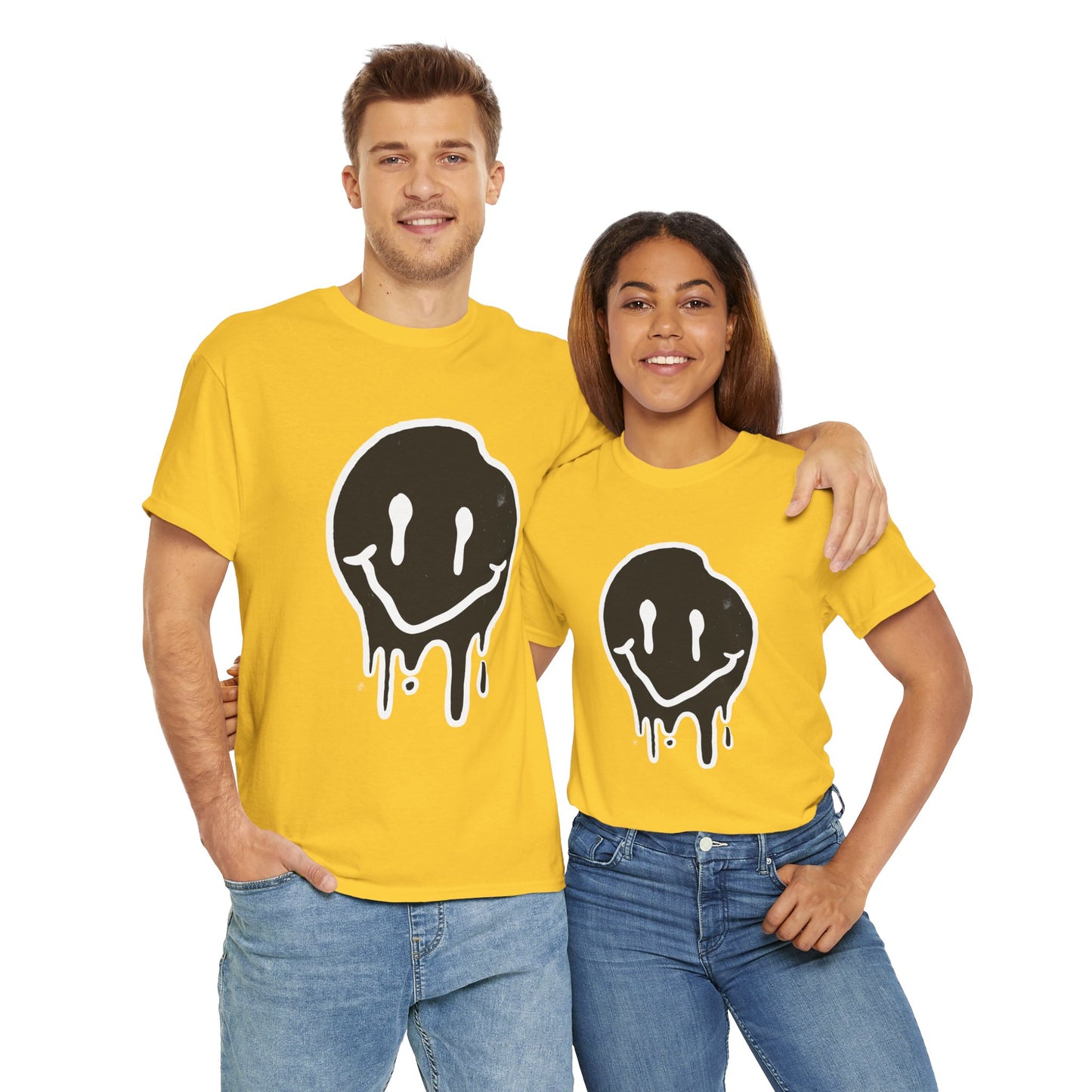 Melting Smiley Unisex Heavy Cotton Tee