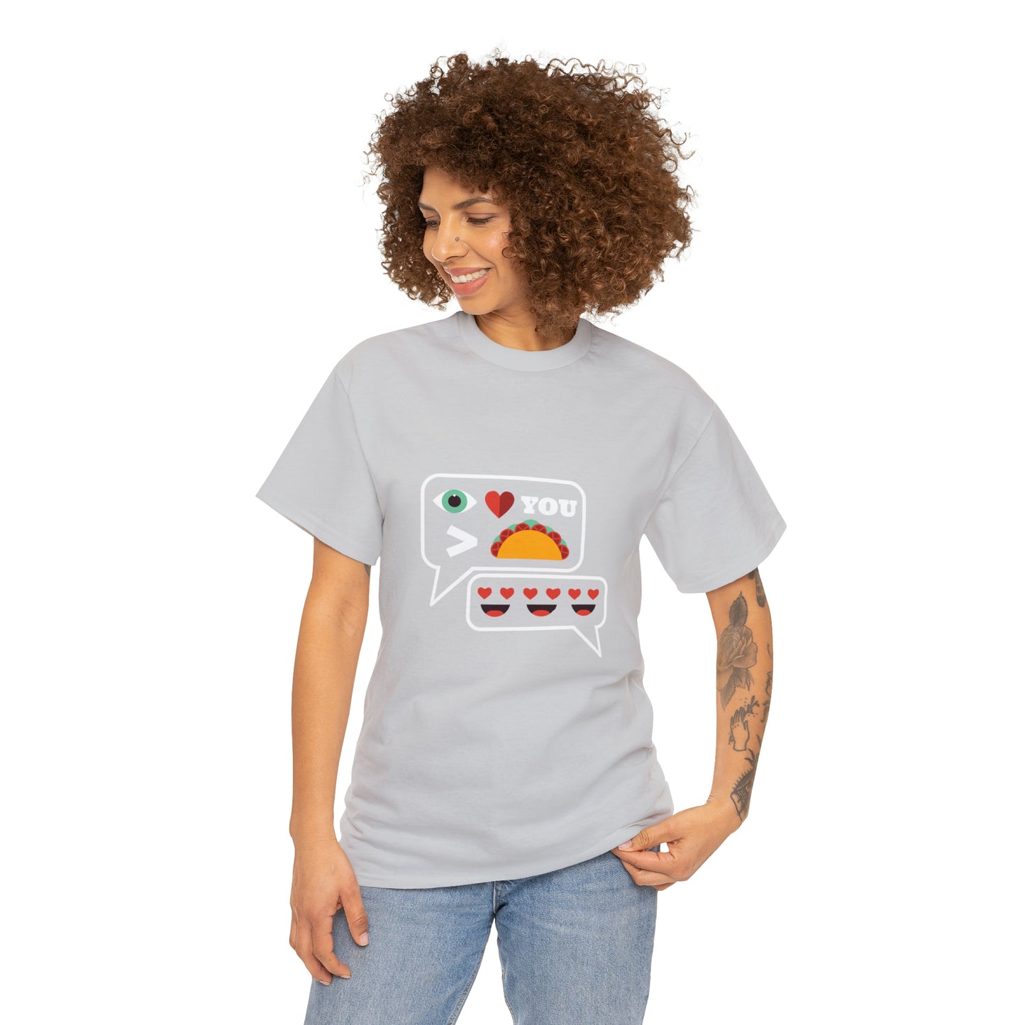 I Love You More Than Tacos Unisex Heavy Cotton Tee