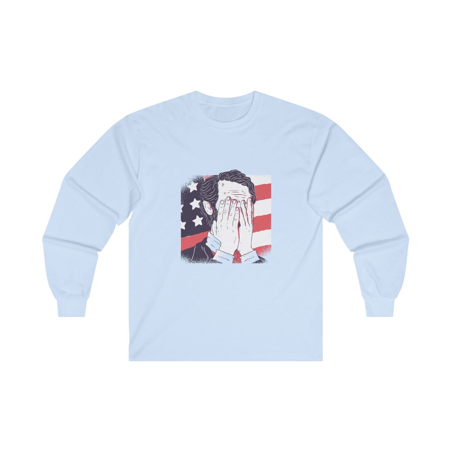 Ashamed Abraham Lincoln Ultra Cotton Long Sleeve Tee