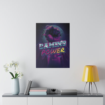 Gaming Power Matte Canvas Print, Stretched, 0.75"