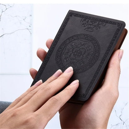 Vintage Asian Themed Pattern Portable PU Leather Notebook