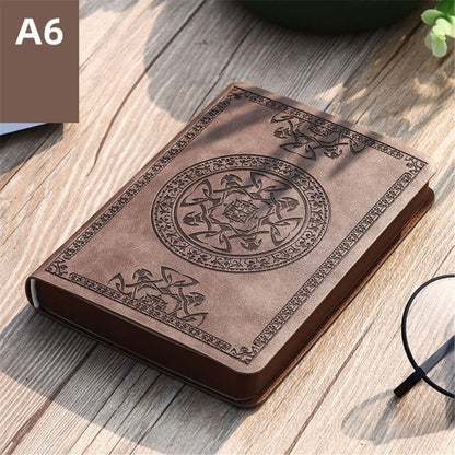 Vintage Asian Themed Pattern Portable PU Leather Notebook