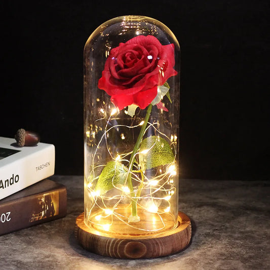 Galaxy Rose Artificial Beauty and the Beast Illuminated Rose