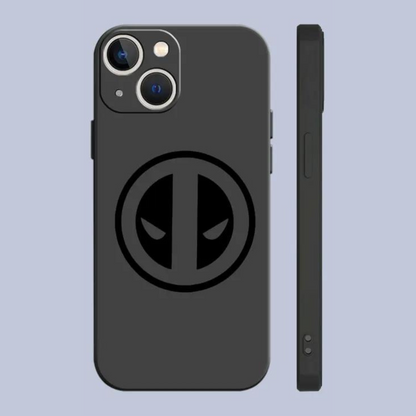 Deadpool Black Soft Silicone Comic Superhero Case For Apple iPhone