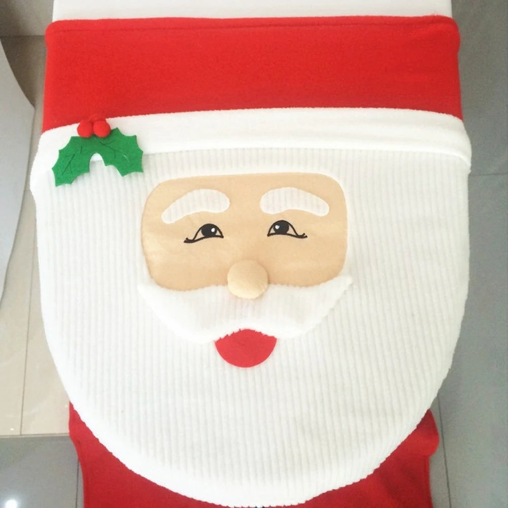 Christmas Decorative Toilet Seat Cover Set