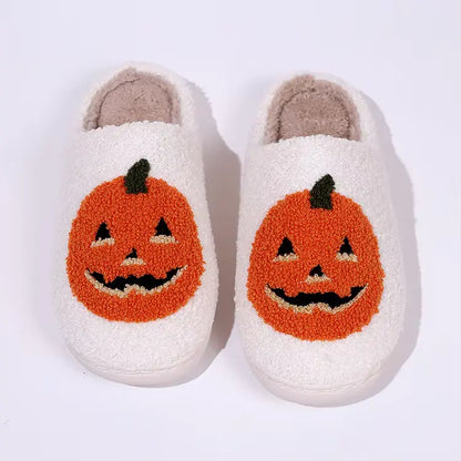 Cotton Fluffy Pumpkin Home Slippers