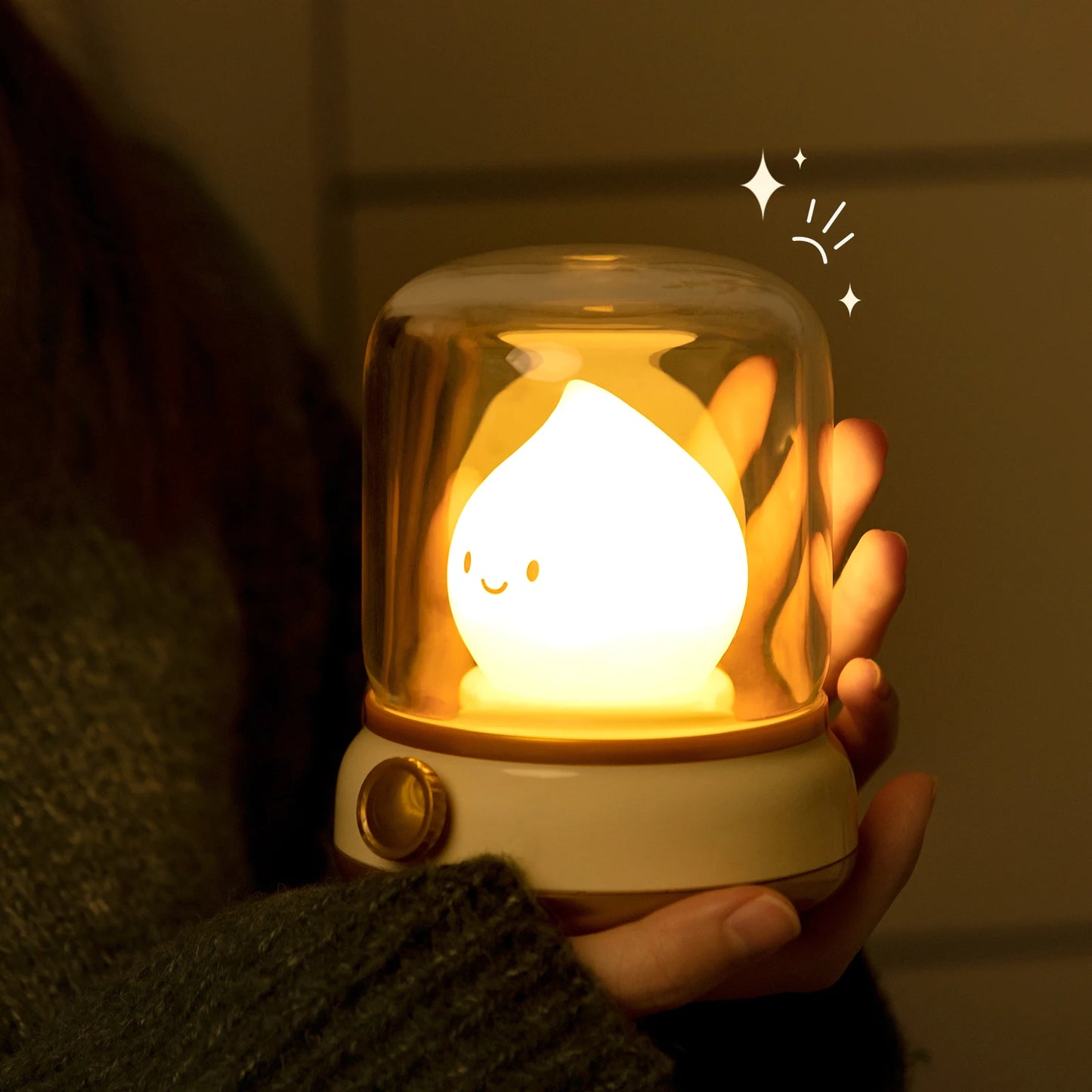 Mini Cute Flame LED Desktop Night Lamp