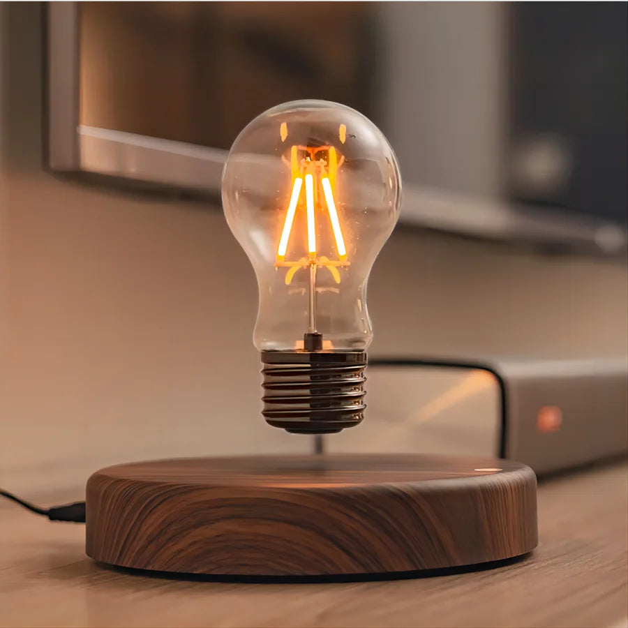 Magnetic Levitation Floating LED Bulb Desk Lamp