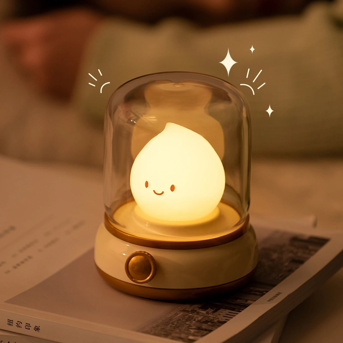 Mini Cute Flame LED Desktop Night Lamp